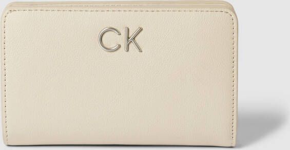 CK Calvin Klein Portemonnee met labeldetail model 'FRENCH'