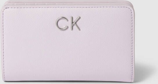 CK Calvin Klein Portemonnee met labeldetail model 'FRENCH'