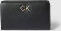 Calvin Klein Zwarte Damesportemonnee Stijlvol en Praktisch Black Dames - Thumbnail 1