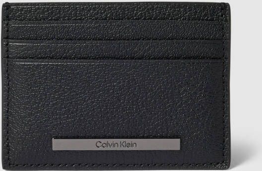 CK Calvin Klein Portemonnee met labeldetail model 'MODERN BAR CARDHOLDER'
