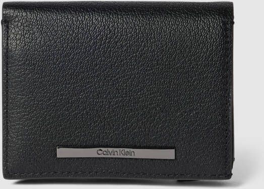 CK Calvin Klein Portemonnee met labeldetail model 'MODERN BAR TRIFOLD'