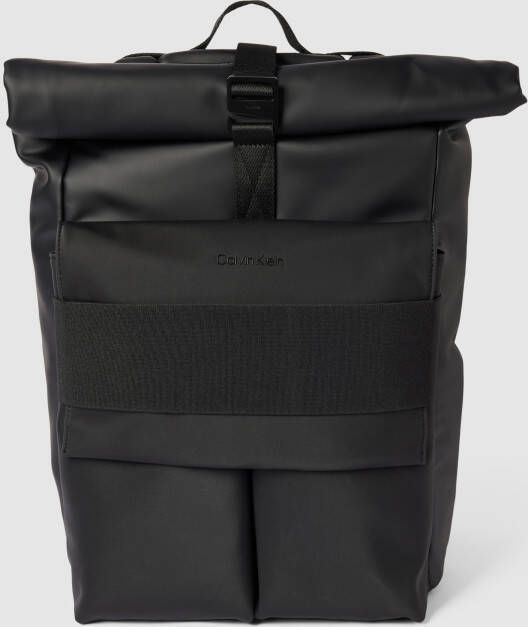 CK Calvin Klein Rugzak met labeldetail model 'ROLLTOP'