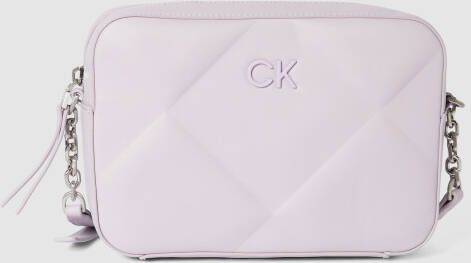 CK Calvin Klein Schoudertas met structuurmotief model 'CAMERA'