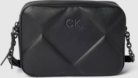 CK Calvin Klein Schoudertas met structuurmotief model 'CAMERA'