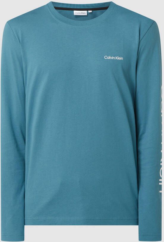 CK Calvin Klein Shirt met lange mouwen van biologisch katoen