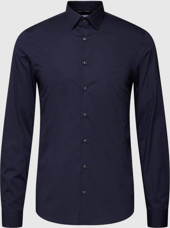 CK Calvin Klein Slim fit zakelijk overhemd met kentkraag model 'Bari'