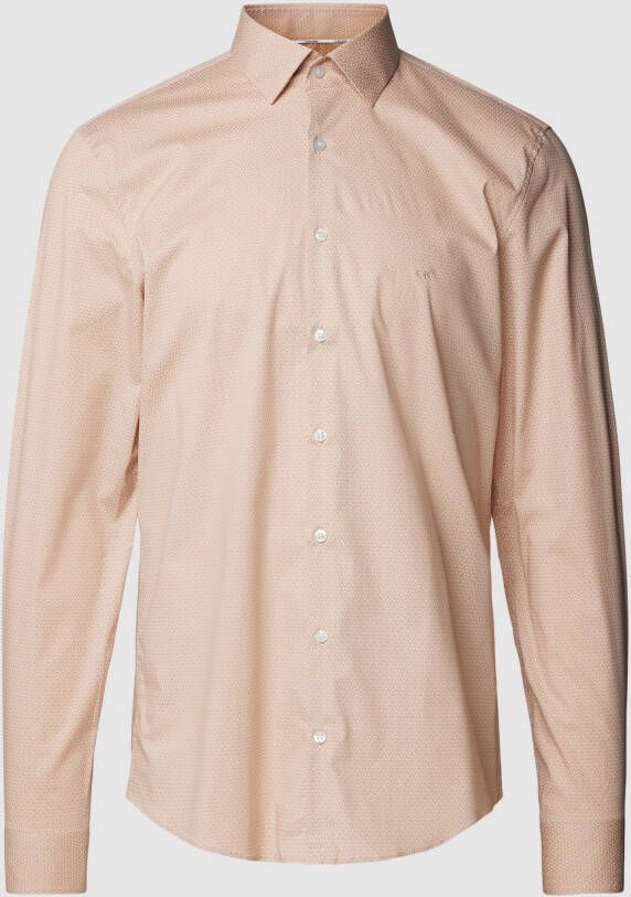 CK Calvin Klein Slim fit zakelijk overhemd met labelstitching