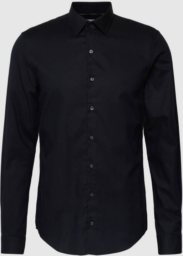 CK Calvin Klein Slim fit zakelijk overhemd met labelstitching model 'Bari'