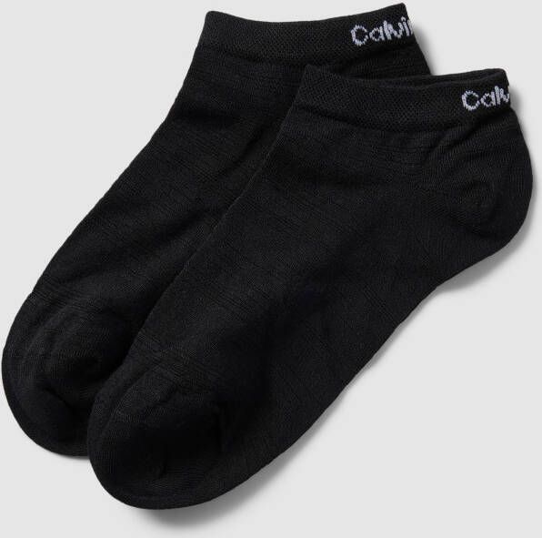 CK Calvin Klein Sneakersokken met labeldetail in een set van 2 paar