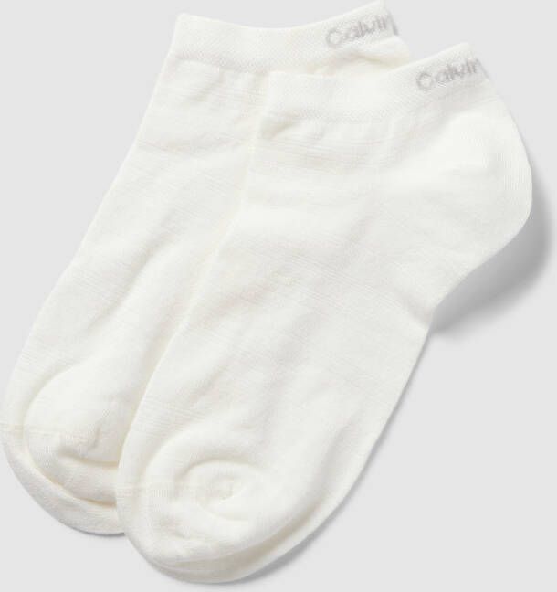 CK Calvin Klein Sneakersokken met labeldetail in een set van 2 paar