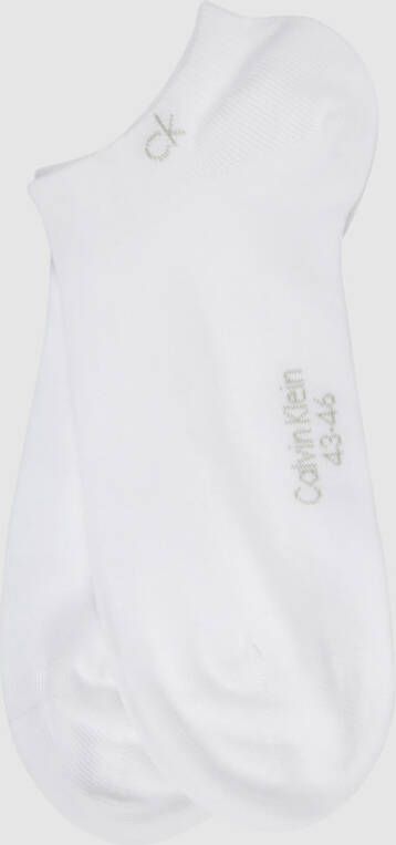 CK Calvin Klein Sneakersokken met labelprint in een set van 2 paar