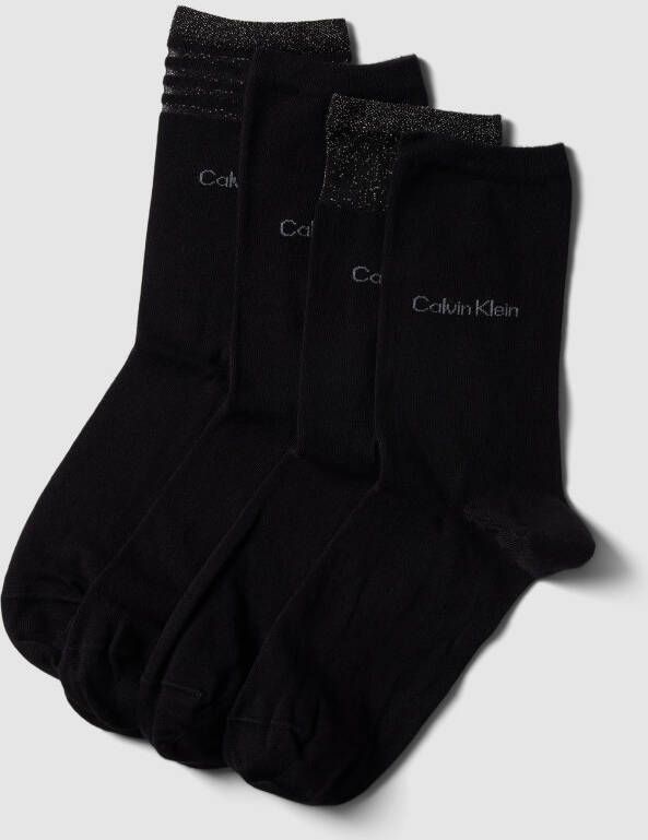 CK Calvin Klein Sokken met effectgaren in een set van 4 paar