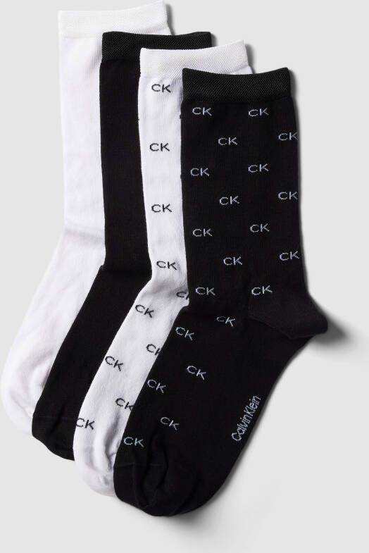 CK Calvin Klein Sokken met elastische boorden in een set van 4 paar