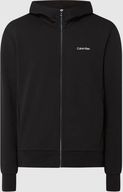 Calvin Klein Heren Sweatshirt met Ritssluiting en Logo Details Black Heren