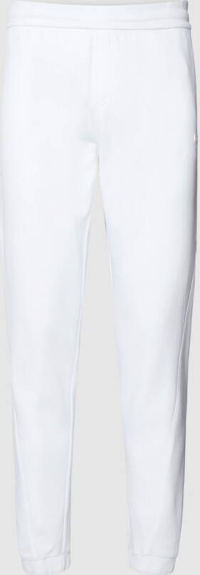 Calvin Klein Comfort Jogger Logo Tape Broek White Heren