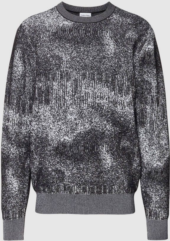 CK Calvin Klein Sweatshirt met labeldetail model 'FANCY JACQUARD'