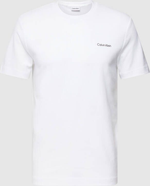 CK Calvin Klein T-shirt met labeldetail