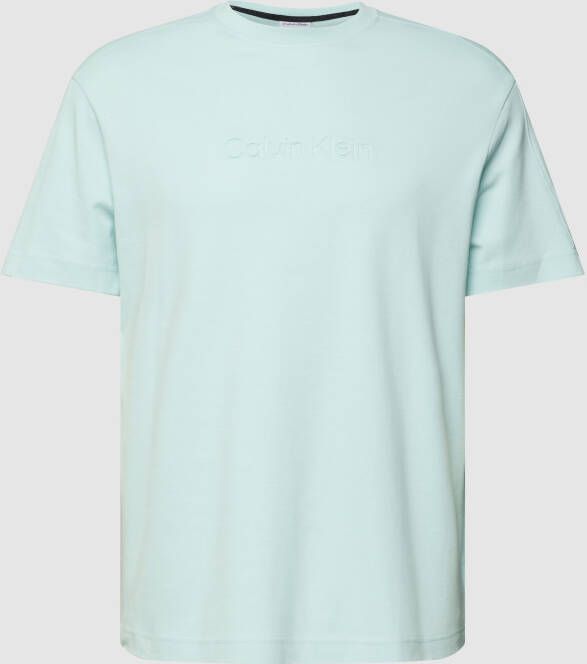 Calvin Klein Comfort E Logo Ck Incaato T-shirt Blue Heren
