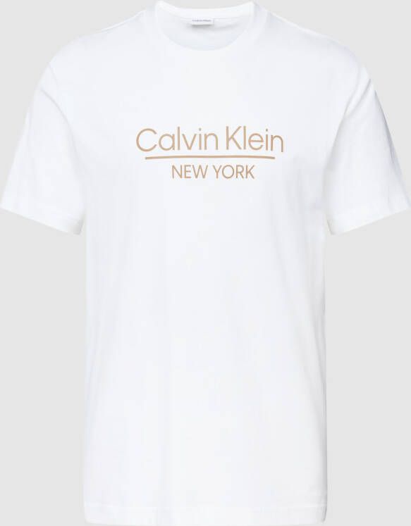 Calvin Klein T-shirt NEW YORK LOGO T-SHIRT van puur katoen
