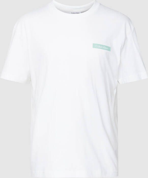CK Calvin Klein T-shirt met labelprint aan de achterkant