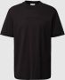 Calvin Klein Zwarte katoenen T-shirt met tonale logo Black Heren - Thumbnail 1