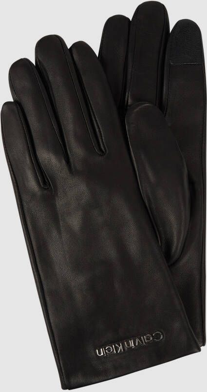 CK Calvin Klein Touchscreen-handschoenen van nappaleer