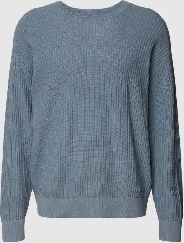 CK Calvin Klein Trui in riblook model 'REVERSED OTTOMAN TEXTURE'