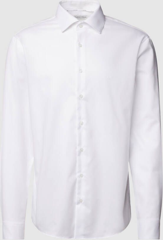 CK Calvin Klein Zakelijk overhemd met labelstitching model 'TWILL'