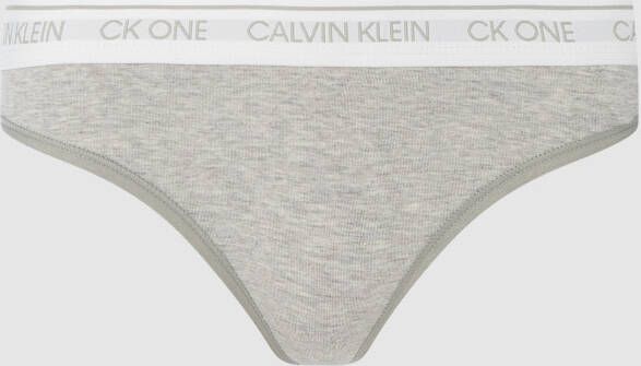 Calvin Klein String CK ONE COTTON met modieuze logoband