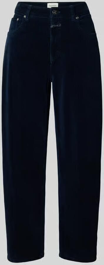 Closed barrel fit corduroy broek model 'JAZZIE'