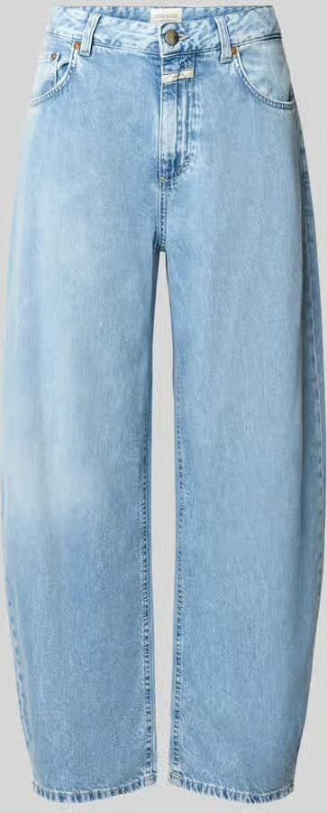 Closed barrel fit jeans met labeldetail model 'JAZZIE'