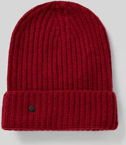 Closed Beanie met labeldetail