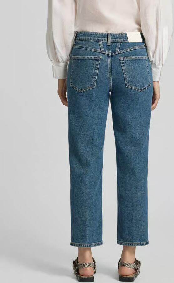 Closed Cropped jeans met labeldetail model 'MILO' - Foto 2
