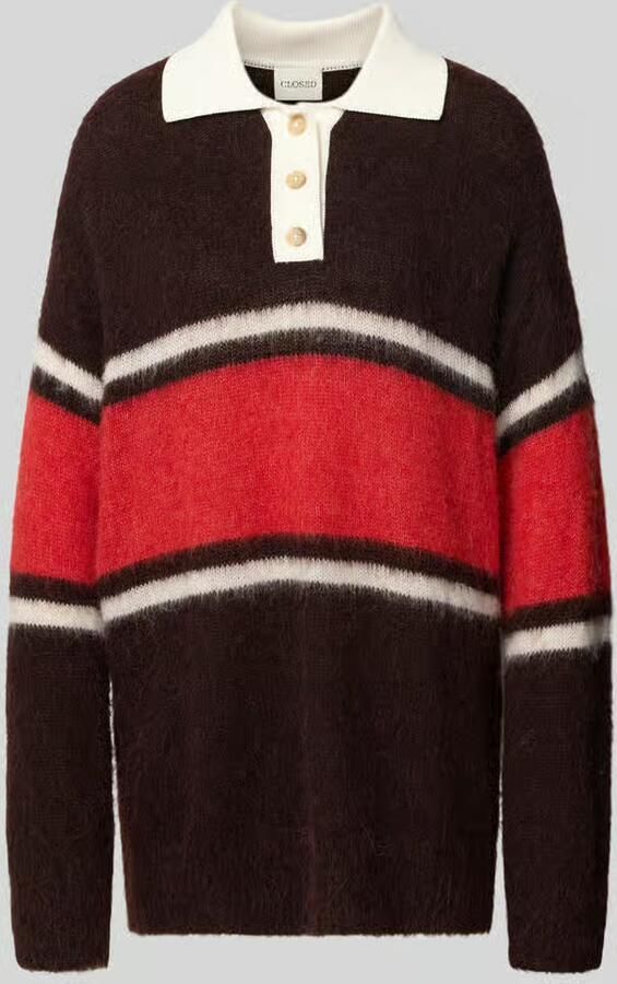Closed Gebreide pullover van mix van wol en alpaca