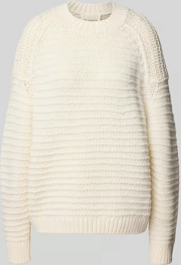 Closed Gebreide pullover van wol met ronde hals