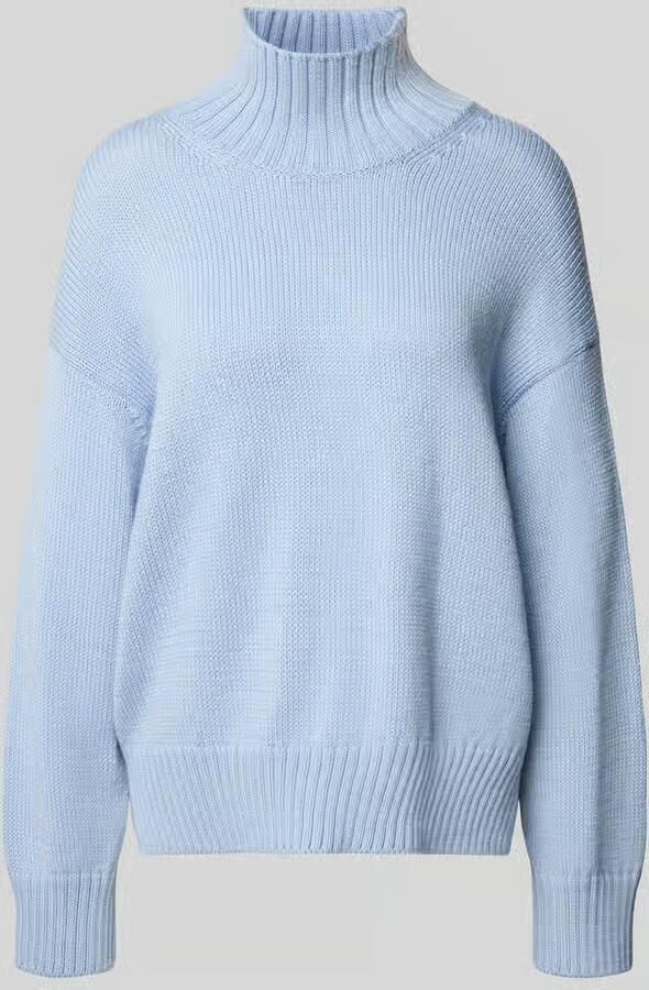 Closed Gebreide pullover van wolmix met opstaande kraag