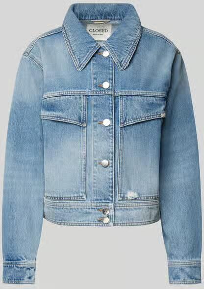 Closed Jeansjack met knoopsluiting - Foto 2