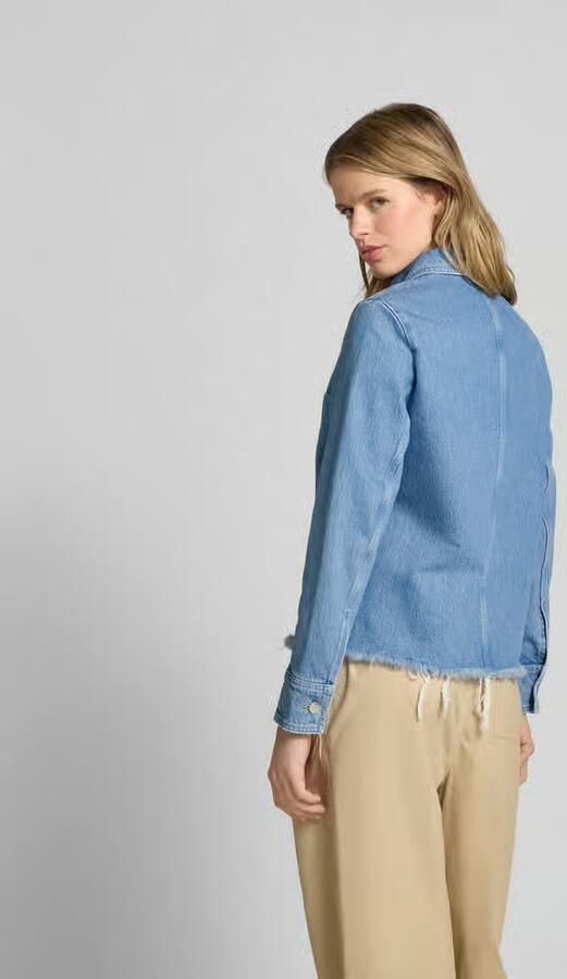 Closed Jeansjack met knoopsluiting - Foto 3