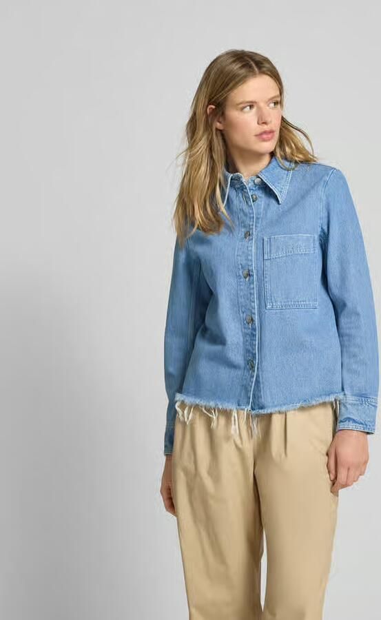 Closed Jeansjack met knoopsluiting - Foto 2