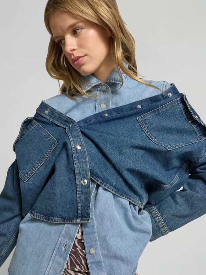 Closed Overhemdblouse in denimlook