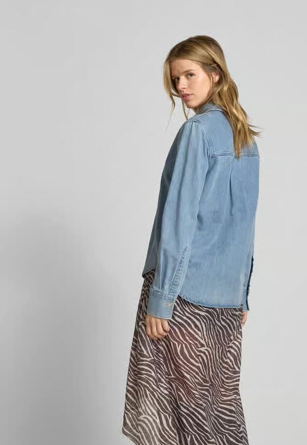 Closed Overhemdblouse in denimlook - Foto 3