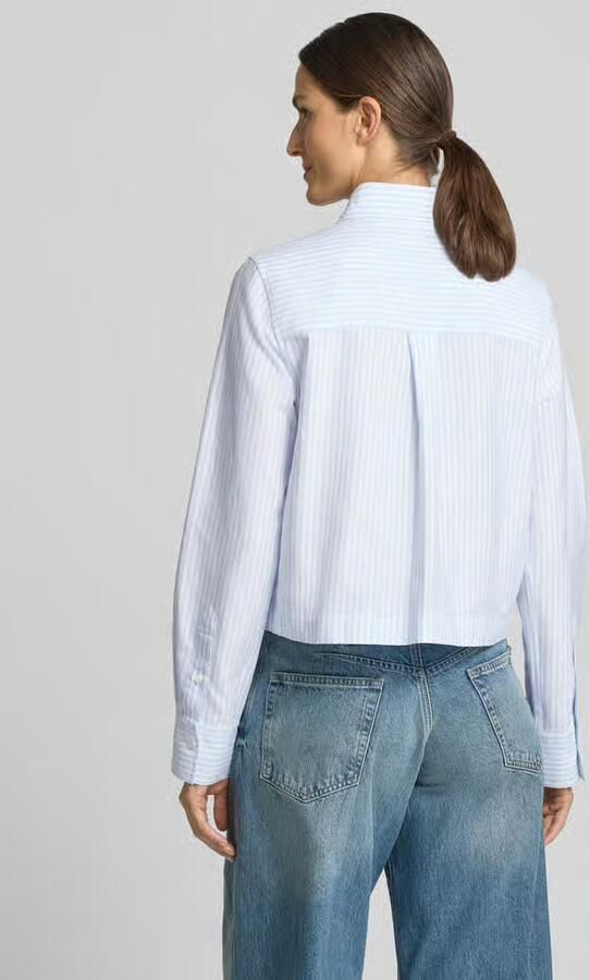Closed overhemdblouse met knoopsluiting en sportmanchetten - Foto 2