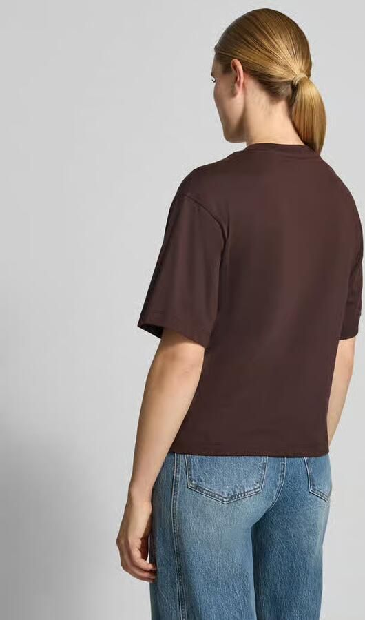 Closed oversized fit t-shirt van puur katoen met geborduurd logo - Foto 3
