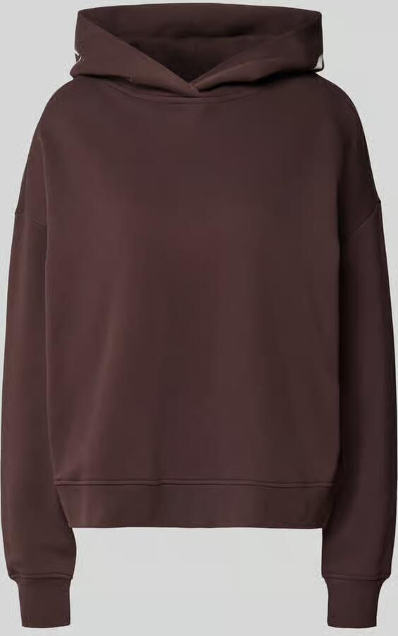 Closed oversized hoodie van katoen