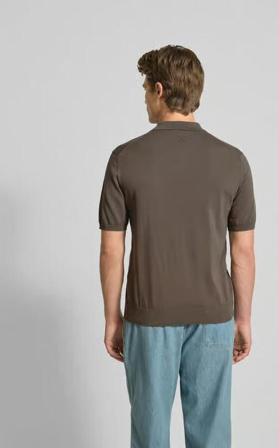 Closed Poloshirt met ribboorden - Foto 3