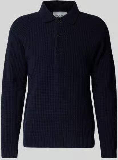 Closed Pullover in gebreide look met polokraag - Foto 2