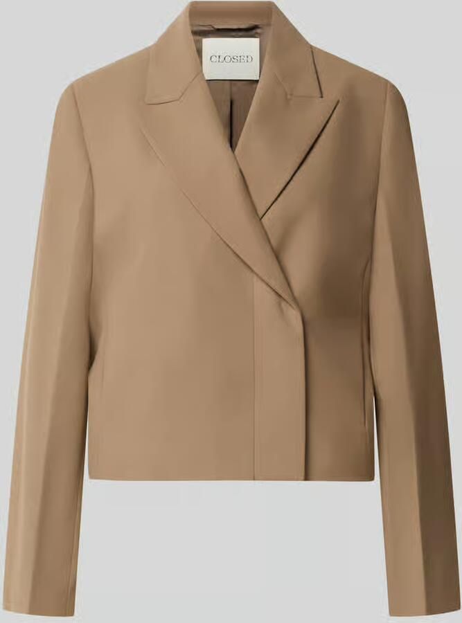 Closed regular fit blazer met reverskraag