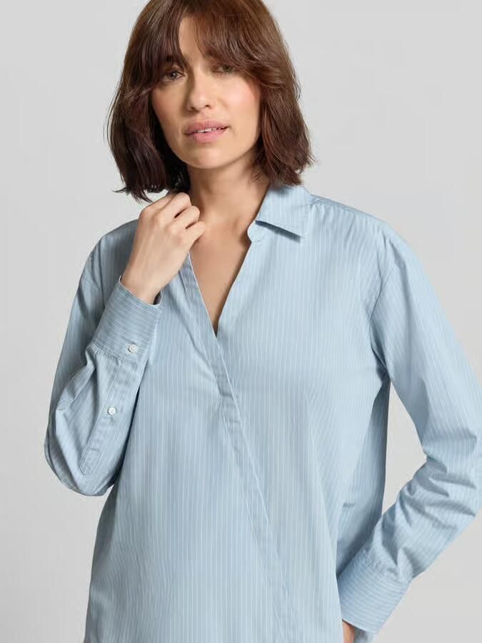 Closed regular fit blouse met V-hals - Foto 2