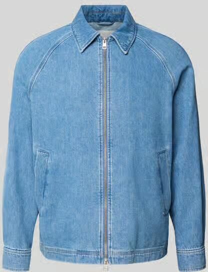 Closed regular fit jeansjack met platte kraag - Foto 2