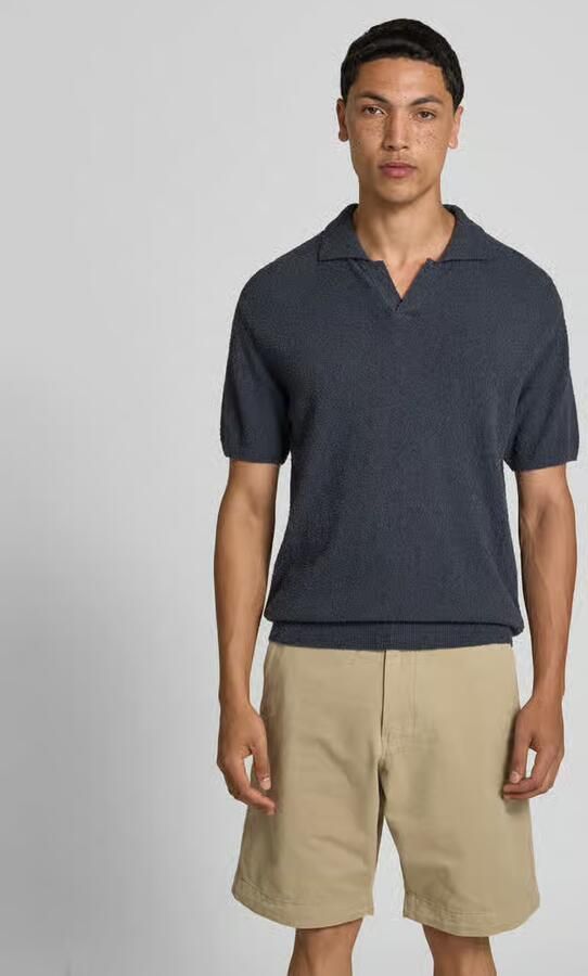 Closed regular fit poloshirt in brei-look - Foto 3